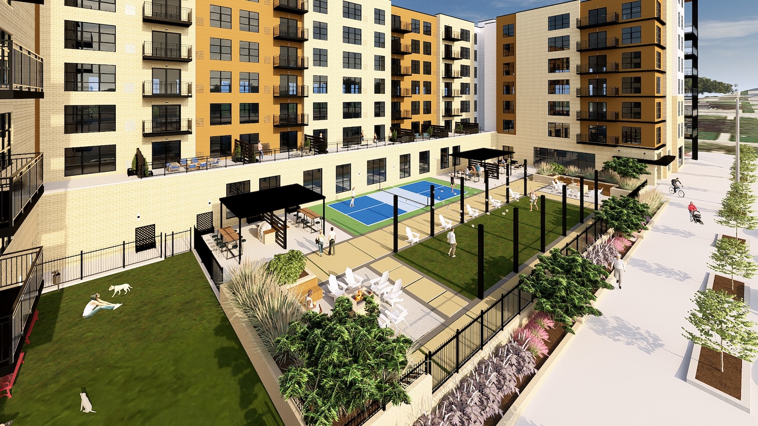 Aston Rendering Aerial View East